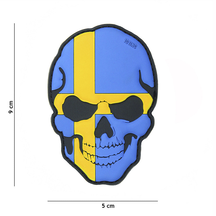 Embleem 3D PVC Skull Suedez - Afirmă-ți Atitudinea Tactică