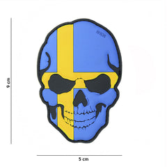 Embleem 3D PVC Skull Suedez - Afirmă-ți Atitudinea Tactică