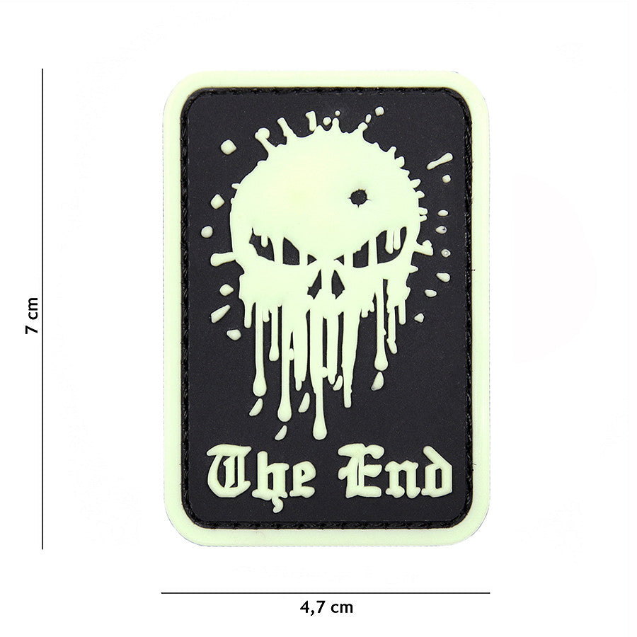 Embleem 3D PVC Skull The End Glow in the Dark - Impact Vizual Nocturn