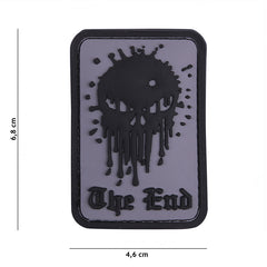 Embleem 3D PVC Skull The End Gri Military-Shop.ro - Afirmă-ți Atitudinea