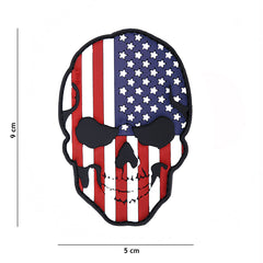 Embleem 3D PVC Skull USA #16043 - Afirmă-ți Prezența
