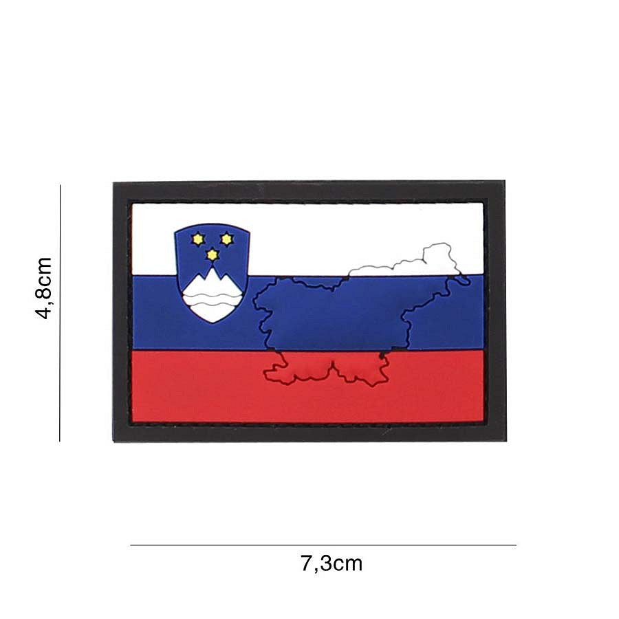 Embleem 3D PVC Slovenia - Arată-ți Mândria Tactică