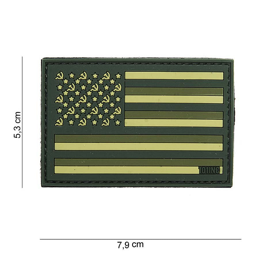 Embleem 3D PVC Sovjet Verde - Afirmă-ți Identitatea Tactică