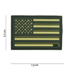 Embleem 3D PVC Sovjet Verde - Afirmă-ți Identitatea Tactică