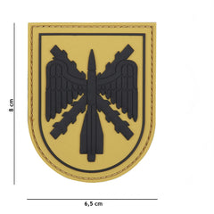 Embleem 3D PVC Spaans Schild Galben - Rezistență și Identitate Tactică