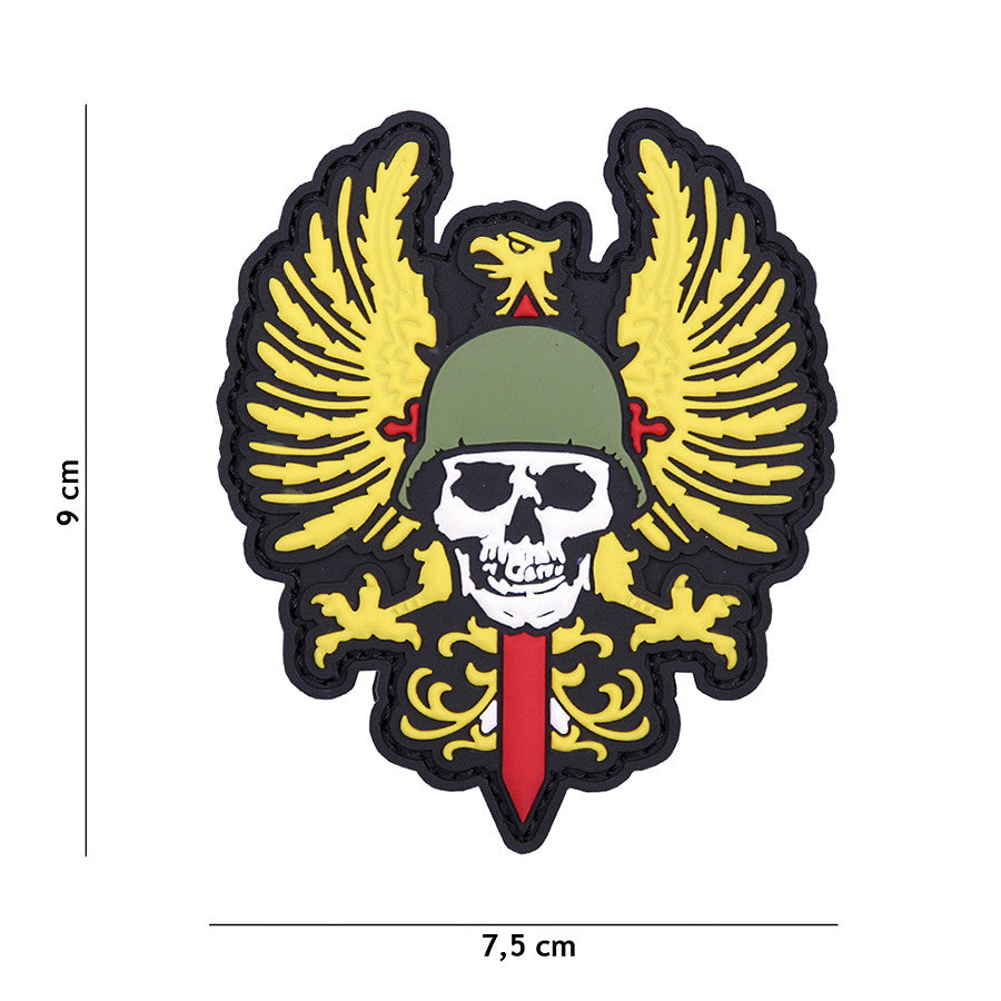 Embleem 3D PVC Spaanse skull #1102 - Afirmă-ți Atitudinea
