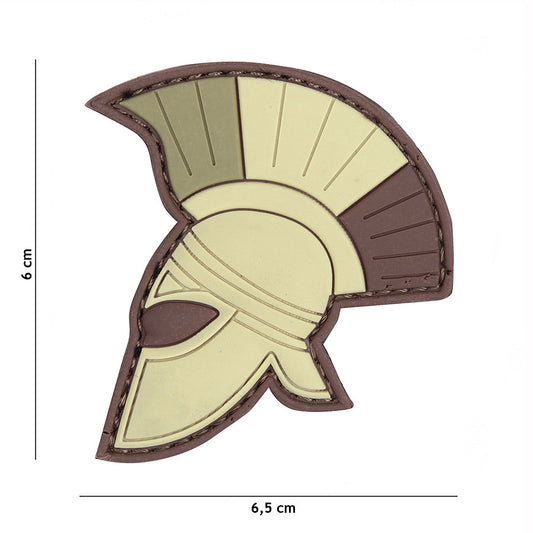 Embleem 3D PVC Spartaanse helm - Afirmă-ți Spiritul Războinic