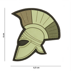 Embleem 3D PVC Spartaanse Helm Verde - Afirmă-ți Spiritul Războinic