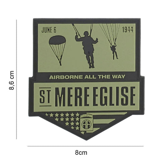 Embleem 3D PVC St Mere Eglise #7120 - Semn Distincție Autentic