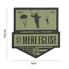 Embleem 3D PVC St Mere Eglise #7120 - Semn Distincție Autentic