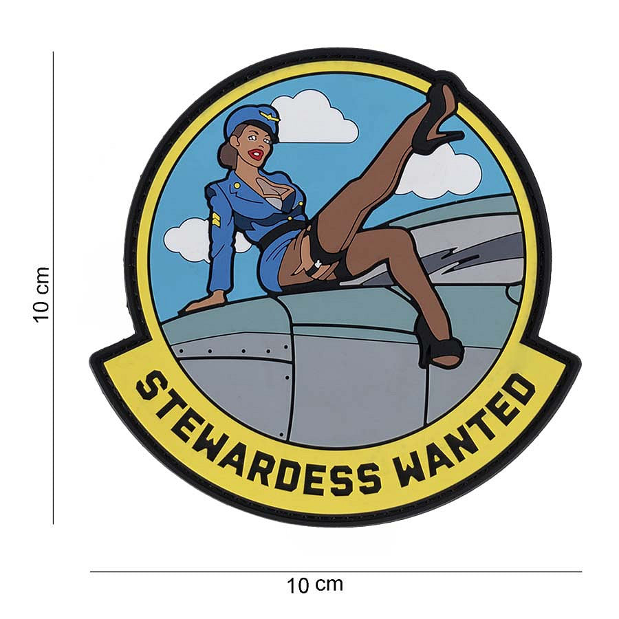 Embleem 3D PVC Stewardess wanted #10025 - Umor Tactic și Personalitate