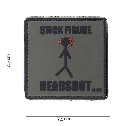 Embleem 3D PVC Stick figure #10055 Tactical Gear - Afirmă-ți Identitatea