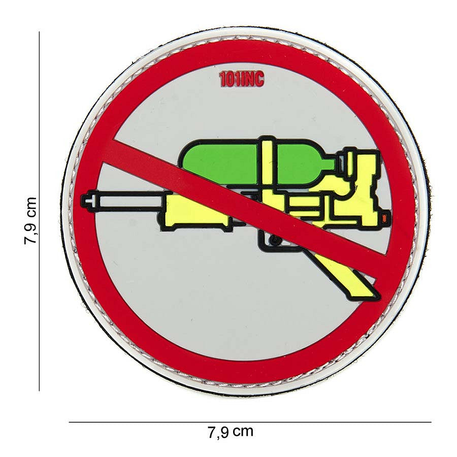 Embleem 3D PVC Super Soaker Roșu Tactical - Umor Tactic Distintiv