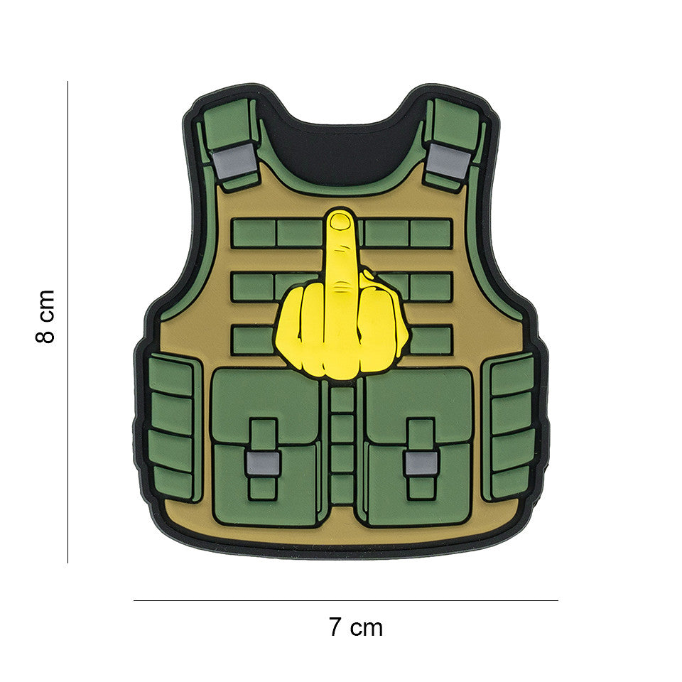 Embleem 3D PVC Tactical Fuck You - Atitudine Fără Compromis