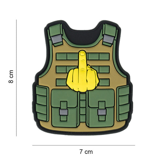 Embleem 3D PVC Tactical Fuck You - Atitudine Fără Compromis