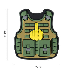 Embleem 3D PVC Tactical Fuck You - Atitudine Fără Compromis