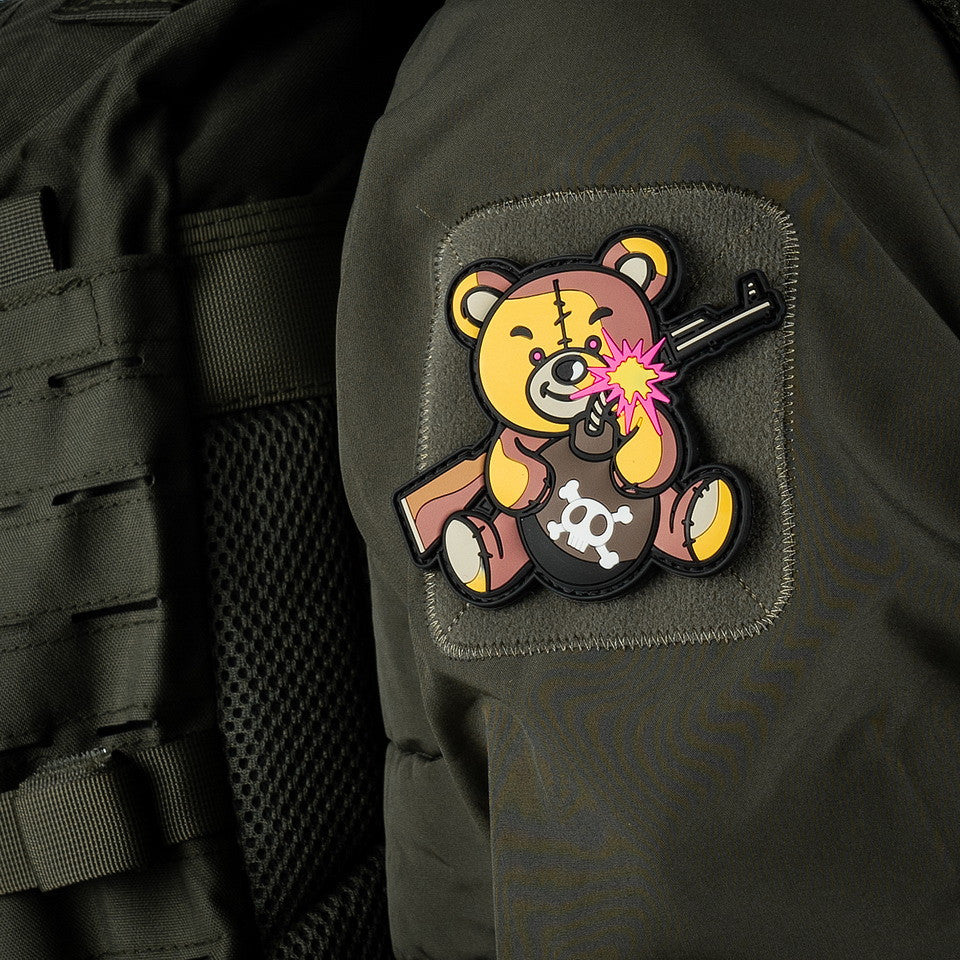 Embleem 3D PVC Terreur Teddy Bruin - Afirmă-ți Atitudinea