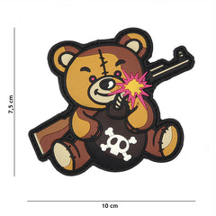Embleem 3D PVC Terreur Teddy Bruin - Afirmă-ți Atitudinea