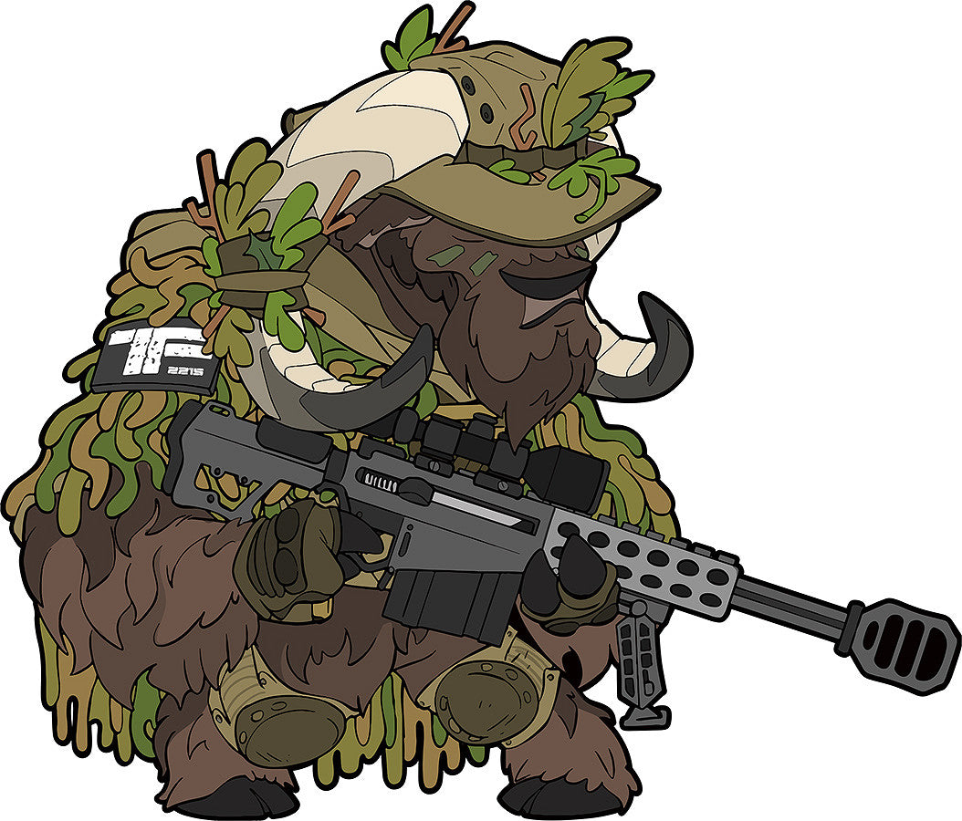 Embleem 3D PVC TF-2215 Sniper Ox Nr.3 - Afirmă-ți Prezența Tactică