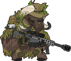 Embleem 3D PVC TF-2215 Sniper Ox Nr.3 - Afirmă-ți Prezența Tactică