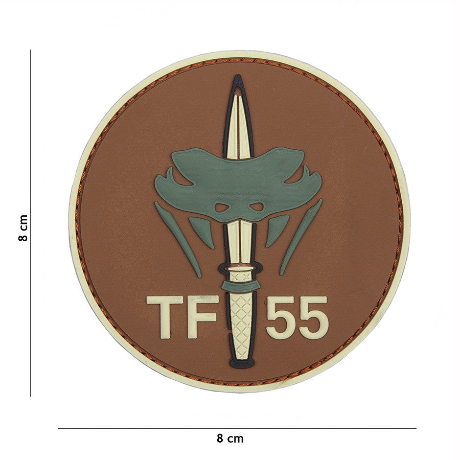 Embleem 3D PVC TF-55 #1092 Bruin - Semnătura Ta Tactica