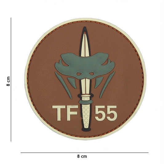 Embleem 3D PVC TF-55 #1092 Bruin - Semnătura Ta Tactica