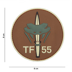 Embleem 3D PVC TF-55 #1092 Bruin - Semnătura Ta Tactica