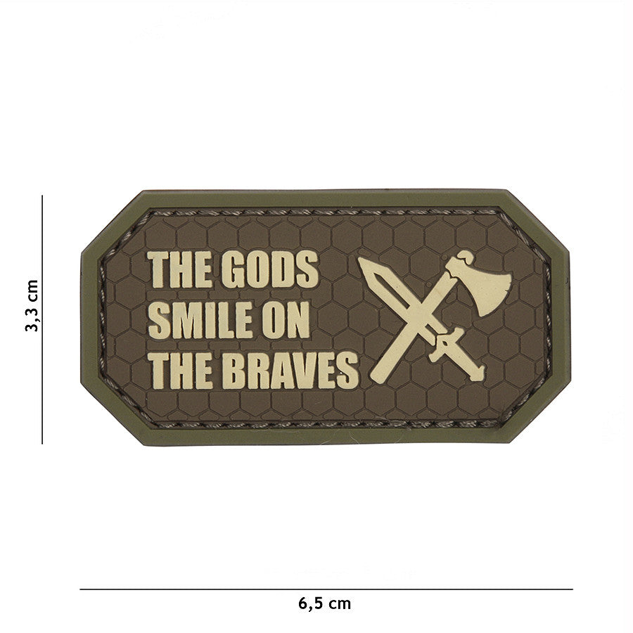 Embleem 3D PVC The Gods smile on the braves Bruin Tactic - Atestă-ți Curajul cu Stil
