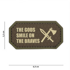 Embleem 3D PVC The Gods smile on the braves Bruin Tactic - Atestă-ți Curajul cu Stil