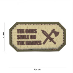 Embleem 3D PVC The Gods smile on the braves Coyote - Manifestă Curajul Tău