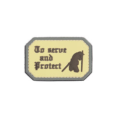 Embleem 3D PVC To Serve & Protect Coyote - Afirmă-ți Angajamentul