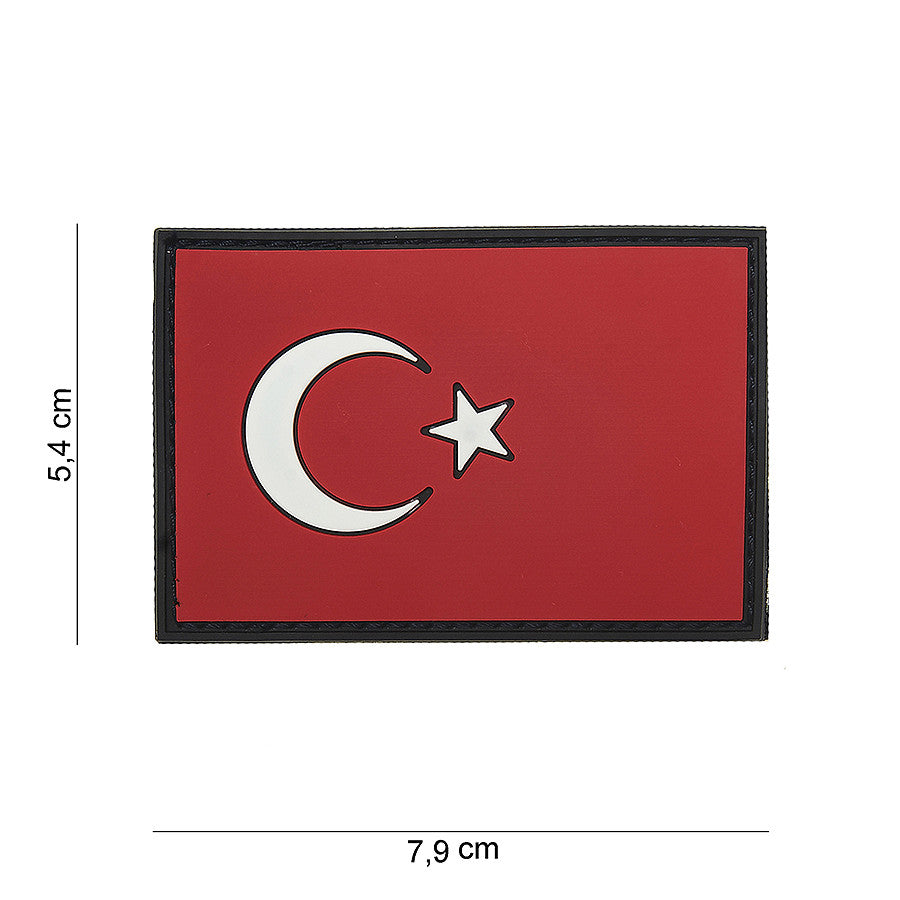 Embleem 3D PVC Turcia #15057 - Afirmă-ți Loialitatea Tactică
