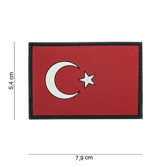 Embleem 3D PVC Turcia #15057 - Afirmă-ți Loialitatea Tactică
