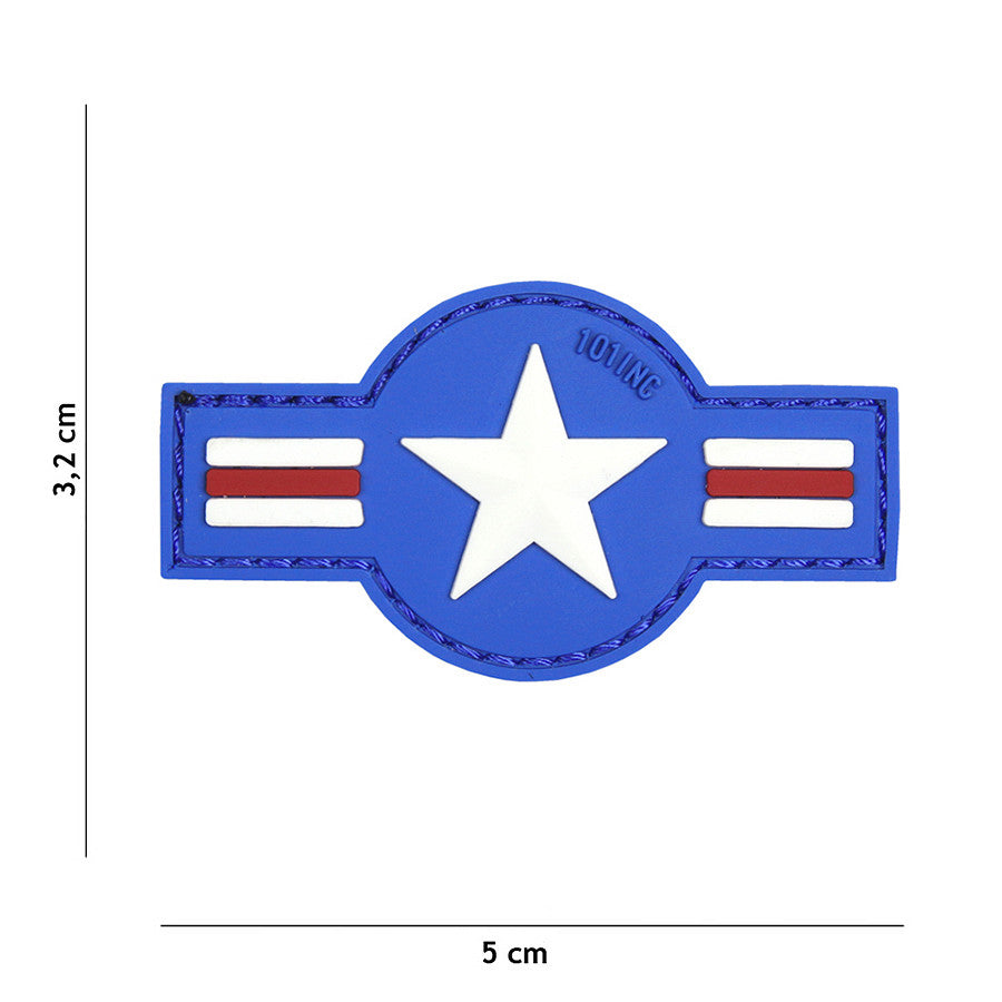Embleem 3D PVC U.S. Air Force Albastru - Identitate Tactica Autentică