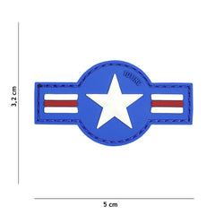 Embleem 3D PVC U.S. Air Force Albastru - Identitate Tactica Autentică