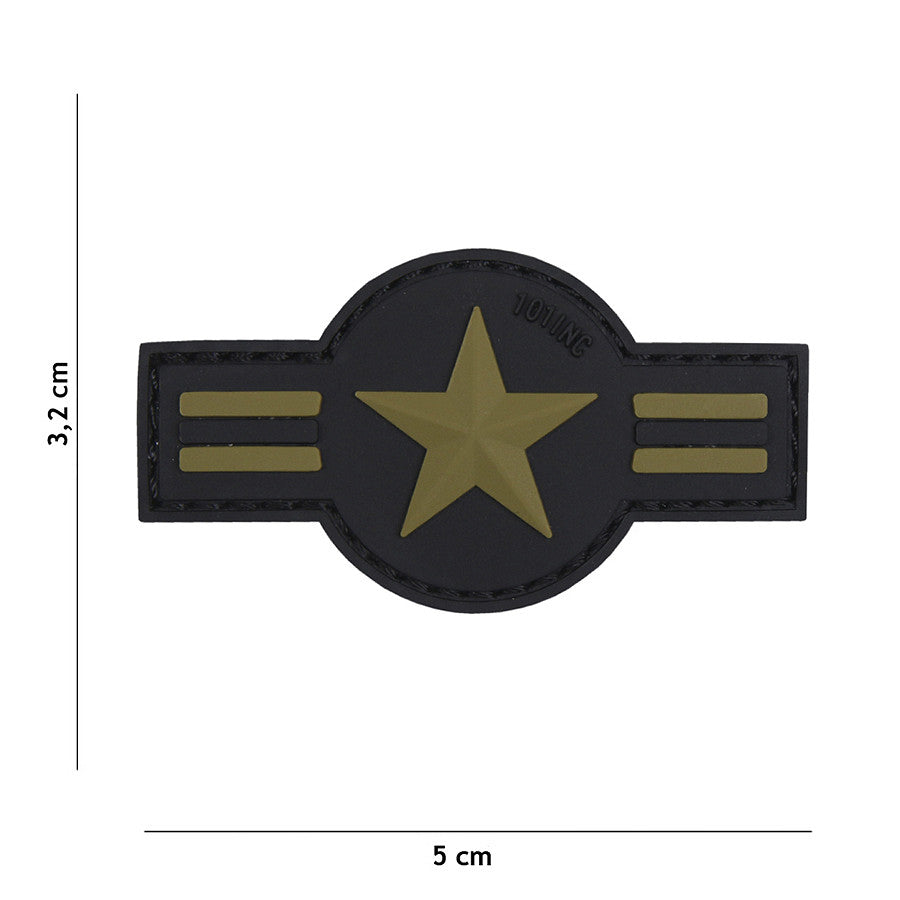 Embleem 3D PVC U.S. Air Force Verde - Identitate Robustă și Rezistență Superioară