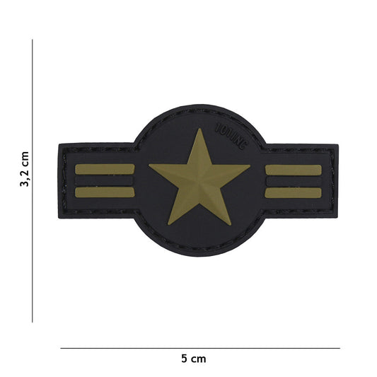 Embleem 3D PVC U.S. Air Force Verde - Identitate Robustă și Rezistență Superioară