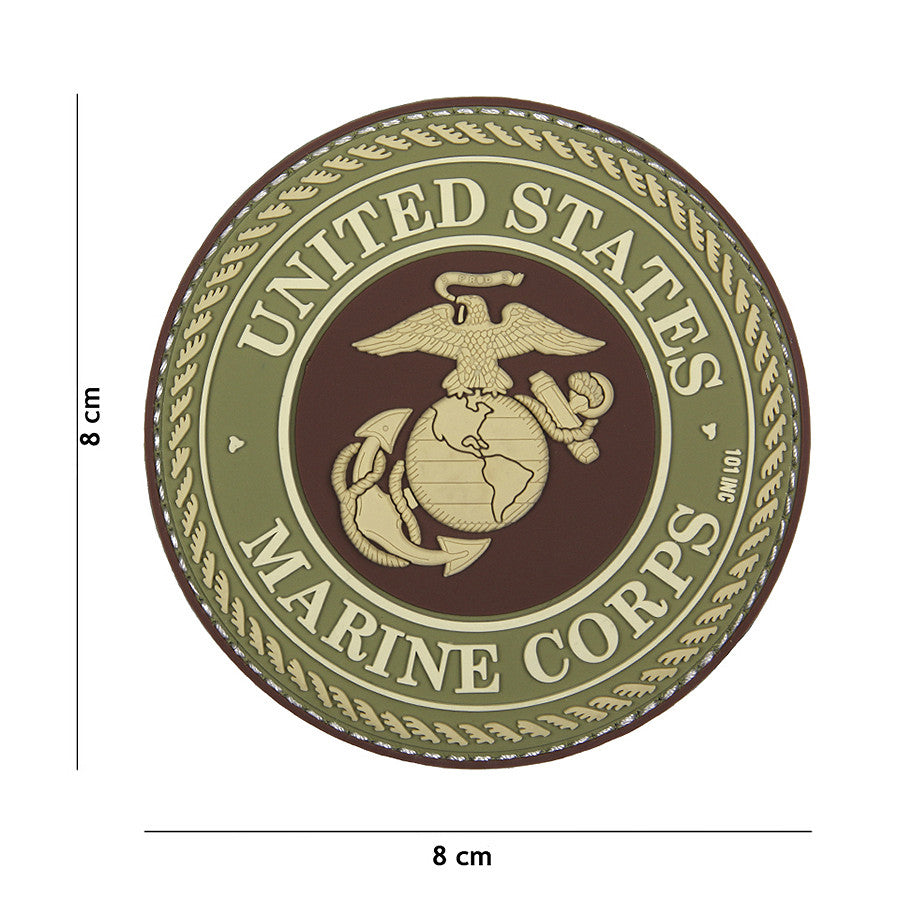 Embleem 3D PVC US Marine Corps Maro - Afirmă-ți Apartenența cu Mândrie