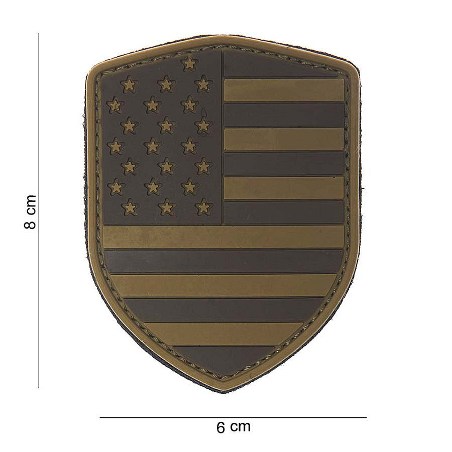 Embleem 3D PVC USA Desert #10014 - Identitate Tactică Vizibilă