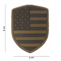 Embleem 3D PVC USA Desert #10014 - Identitate Tactică Vizibilă