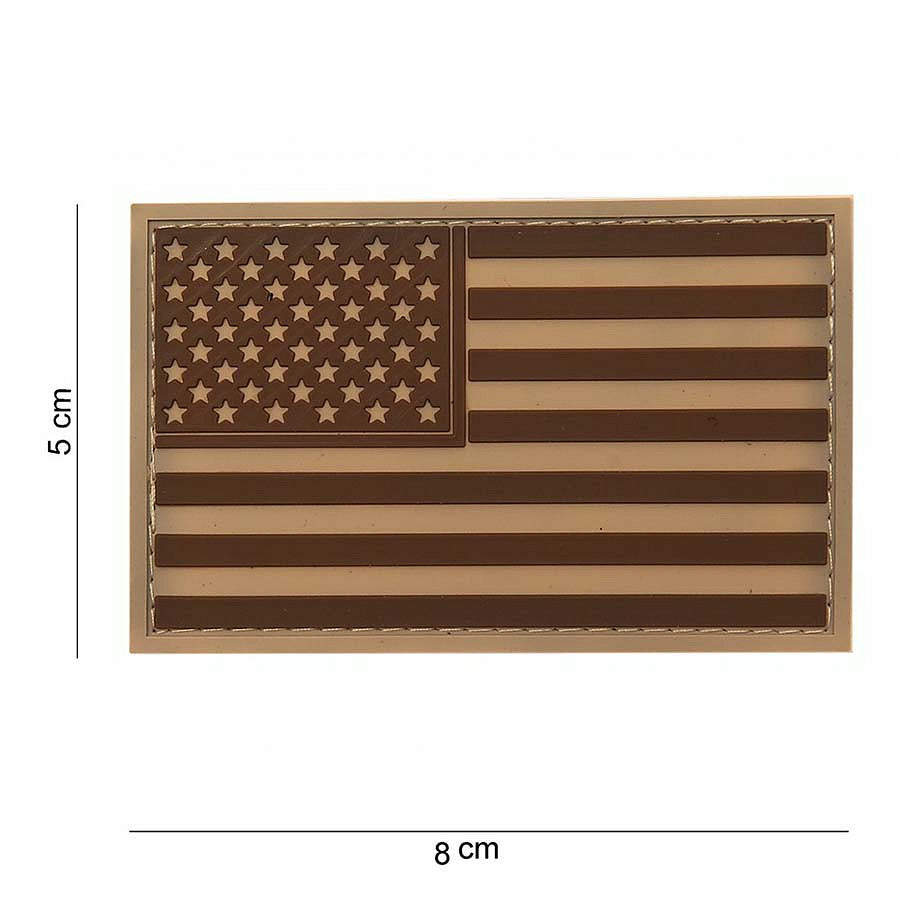 Embleem 3D PVC USA Desert #11183 - Identitate Tactica Impecabila