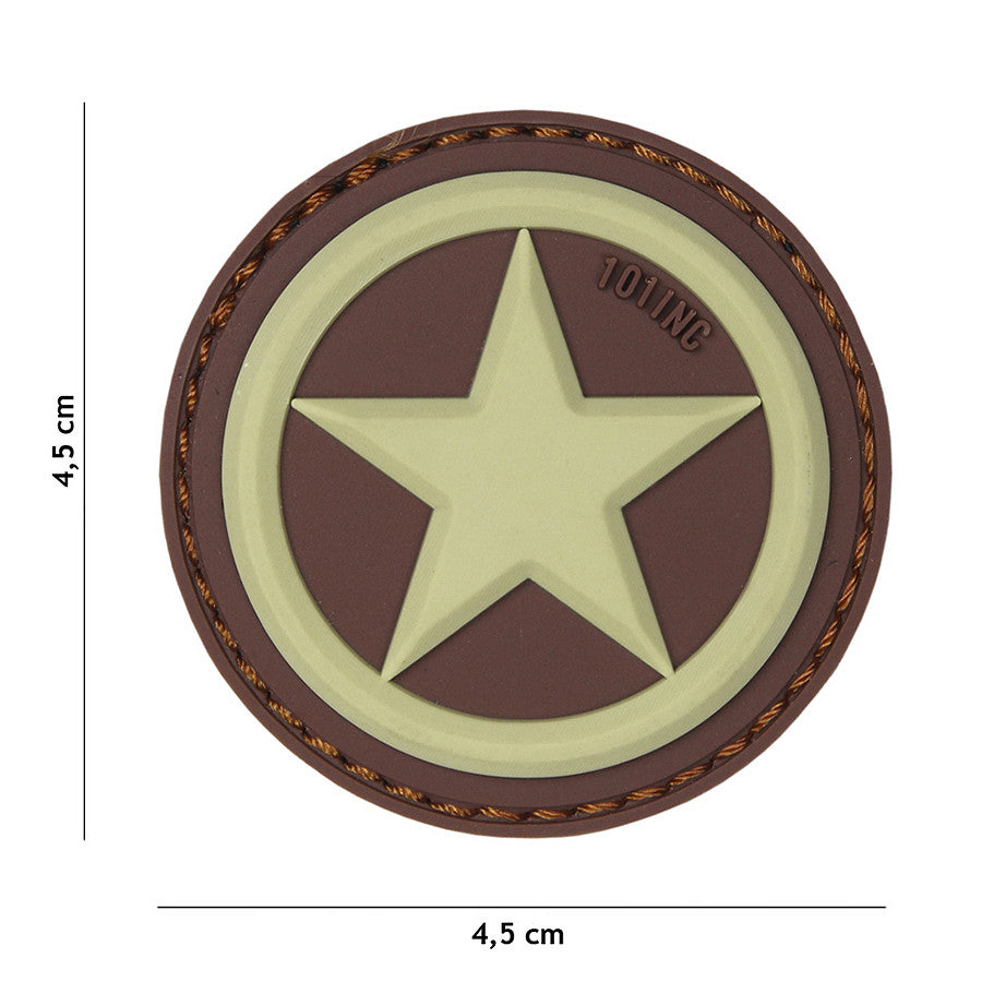 Embleem 3D PVC USA Star Coyote #18062 - Autenticitate și Rezistență Tactică