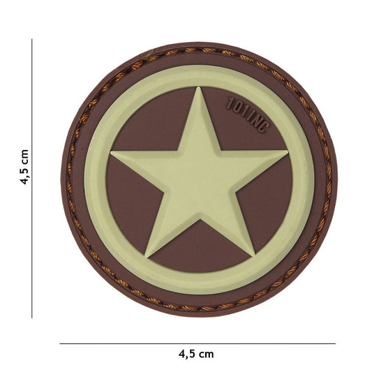 Embleem 3D PVC USA Star Coyote #18062 - Autenticitate și Rezistență Tactică