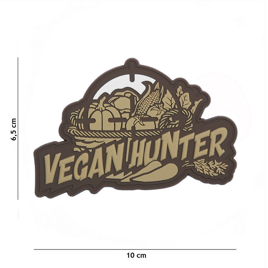 Embleem 3D PVC Vegan Hunter Coyote - Identitate Tactică Distinctă