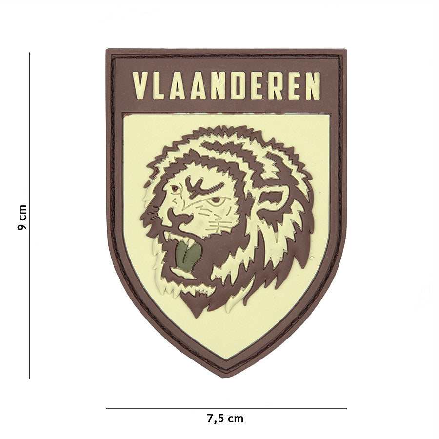Embleem 3D PVC Vlaanderen Coyote - Personalizare Tactică Fără Compromis