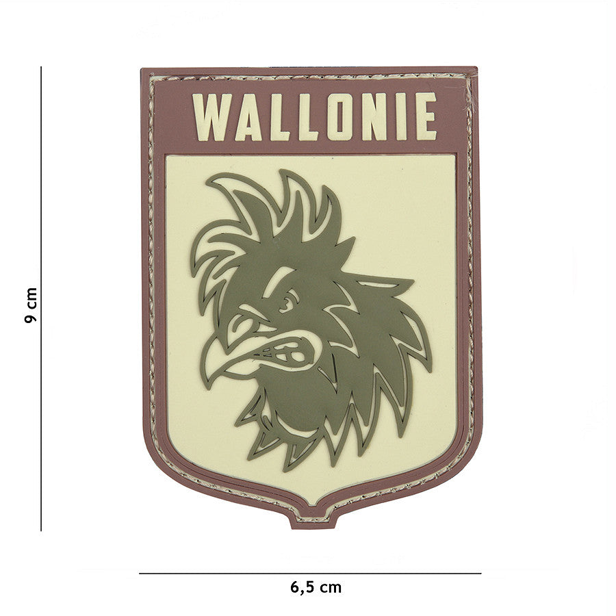 Embleem 3D PVC Wallonie #11101 - Marcaj de Elită pentru Echipament