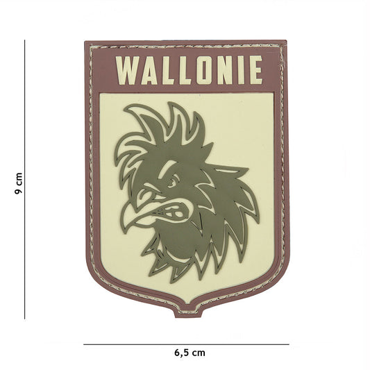 Embleem 3D PVC Wallonie #11101 - Marcaj de Elită pentru Echipament