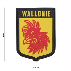 Embleem 3D PVC Wallonie Galben - Identitate Vizuală Tactică