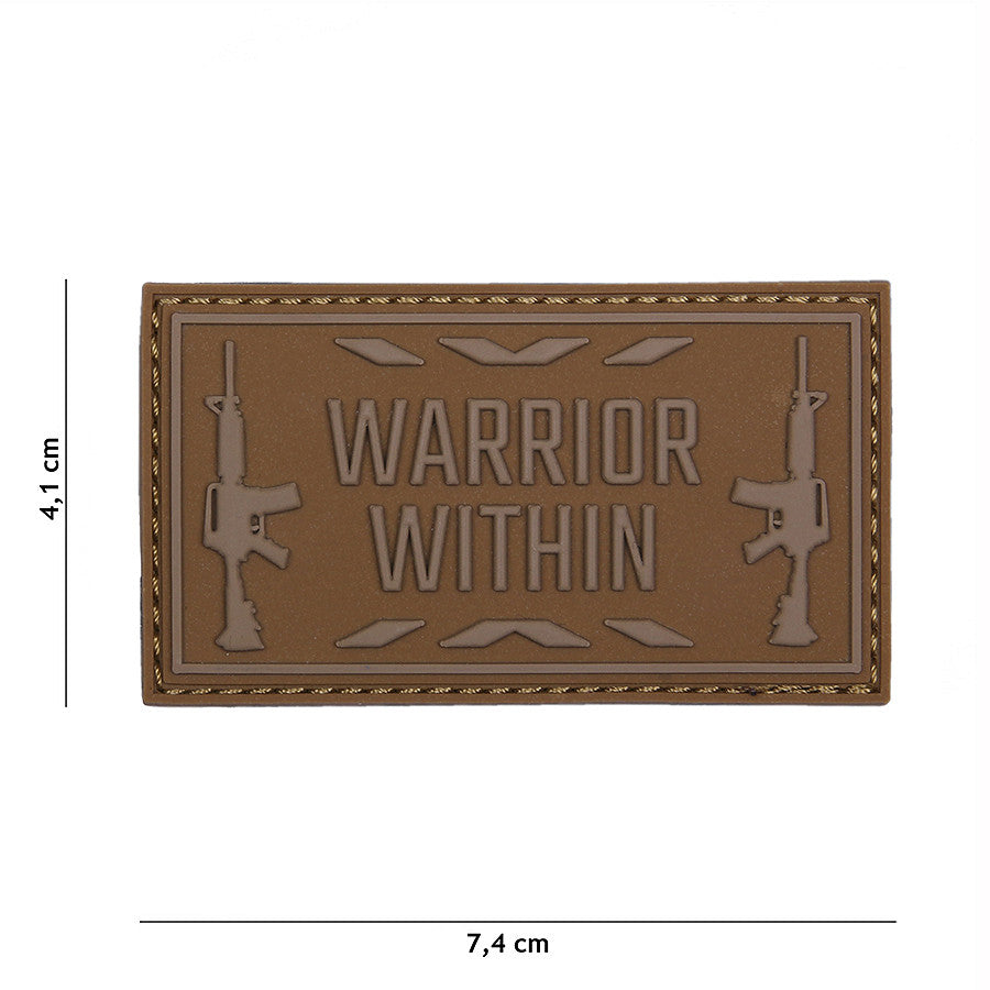 Embleem 3D PVC Warrior within Coyote Tactical - Afirmă-ți Spiritul de Luptător