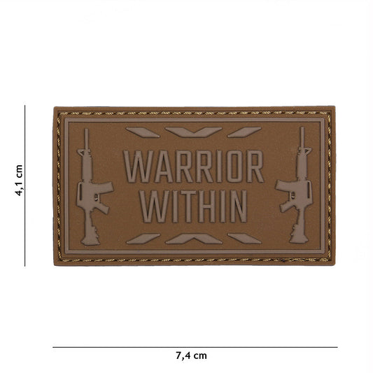 Embleem 3D PVC Warrior within Coyote Tactical - Afirmă-ți Spiritul de Luptător